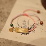 Buddha Stones 925 Sterling Silver Handmade Multicolor String Protection Luck Charm Braid Bracelet Bracelet BS Pink Blue Lotus Bracelet(Wrist Circumference 14-20cm)