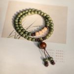 Buddha Stones Green Sandalwood Positive Peace Bracelet Bracelet BS 9