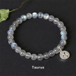 12 Constellations of the Zodiac Moonstone Charming Bracelet Bracelet BS Taurus