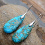 Buddha Stones Emperor Stone Crystal Happiness Earrings Earrings BS 8
