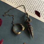 Buddha Stones Pentagram Eye of God Feather Hamsa Copper Healing Necklace Pendant Pendulum Necklaces & Pendants BS Pharaoh Ring