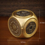 Buddha Stones Four Beasts Feng Shui Yin Yang Bagua Copper Coin Harmony Rotatable Decoration Decorations BS 10