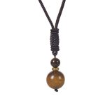 Buddha Stones Tibetan Jade Harmony Necklace Necklace BS Tiger Eye