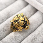 Buddha Stones Men's Animal Tiger Head Titanium Steel Balance Calm Punk Rock Biker Ring Ring BS 27