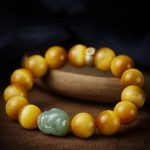 Chinese Zodiac Natal Buddha Tiger Eye Pixiu Jade Protection Bracelet Bracelet BS 1