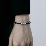 Buddha Stones 999 Sterling Silver Nine-Eye Dzi Bead Pattern Blessing Rope Bracelet Bracelet BS 13