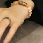 Buddha Stones White Crystal Red Hematoid Quartz Gold Rutilated Quartz Purple Phantom Protection Bracelet Bracelet BS 21