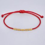 Buddha Stones Handcrafted Copper Bead Protection Braided String Bracelet Bracelet BS 2