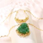 Buddha Stones Natural Laughing Buddha Peace Necklace Necklaces & Pendants BS 2