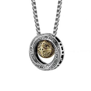 Buddha Stones Mobius Lucky Bead Copper Wealth Necklace Pendant Necklaces & Pendants BS Mobius Lucky Bead