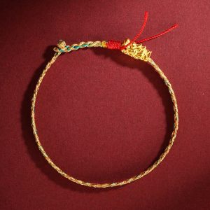 Buddha Stones Year of the Dragon Handmade Colorful Dragon Carved Success Braided Bracelet (Extra 30% Off | USE CODE: FS30) Bracelet BS main