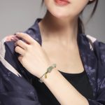 Buddha Stones Natural Hetian Jade PiXiu Luck Fu Character String Bracelet Bracelet BS 5
