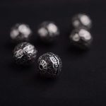 Buddha Stones Lava Rock Fish Scales Bead Healing Bracelet Bracelet BS 5