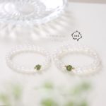 Buddha Stones Natural White Agate Jade Luck Bracelet Bracelet BS 2