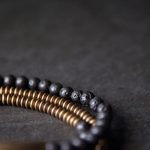 Buddha Stones Vintage Lava Rock Copper Support Bracelet Bracelet BS 12