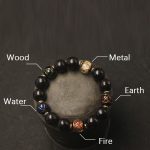 Buddha Stones Western Soapberry Incense Ash Liuli Glass Bead Wealth Bracelet Bracelet BS 2
