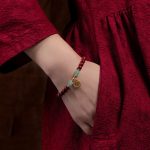 Buddha Stones Cinnabar Green Aventurine Luck Blessing Bracelet Bracelet BS 2