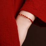 Buddha Stones 999 Gold Beads Luck King Kong Knot Handmade Braided Protection Bracelet Bracelet BS 6