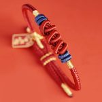 Buddha Stones 925 Sterling Silver Koi Fish Charm Wealth Success Braided Bracelet Bracelet BS 2