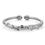 Buddha Stones Tibetan Lotus White Copper Wealth Bracelet Bracelet BS 1