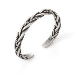 Buddha Stones Viking Style Twisted Braided Pattern Copper Balance Bracelet Bracelet BS 10