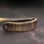 Buddha Stones Simple Design Wrapped Copper Luck Wealth Adjustable Cuff Bracelet Bracelet Bangle BS 7