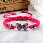 Buddha Stones Butterfly Freedom Love String Charm Bracelet Bracelet BS 33