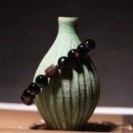 Buddha Stones Natural Gold Sheen Obsidian Rainbow Obsidian Om Mani Padme Hum Fu Character Healing Bracelet Bracelet BS 35