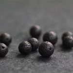 Buddha Stones Lava Rock Fish Scales Bead Healing Bracelet Bracelet BS 4