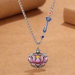 Buddha Stones Tibet Copper Lotus Luck New Begining Necklace Pendant Necklaces & Pendants BS 1