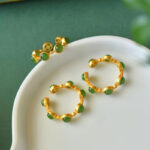 Buddha Stones Cyan Jade Healing Calm Adjustable Ring Rings BS 6
