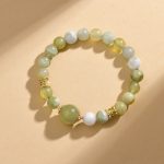 Buddha Stones Green Grape Color Jade Abundance Bracelet Bracelet BS 5