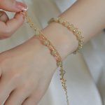 Buddha Stones 14K Gold Plated 2 Layers Hetian Jade Bead Luck Prosperity Bracelet Bracelet BS 7