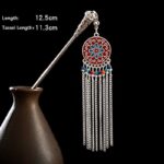 Buddha Stones Water Drop Lily of the Valley Flowers Tassels Confidence Hairpin Hairpin BS 31