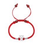Buddha Stones 999 Sterling Silver Chinese Zodiac Luck Strength Red String Bracelet Bracelet BS 19