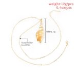 Buddha Stones Natural Shankha Conch Shell Seashell Lucky Necklace Pendant Necklaces & Pendants BS 5
