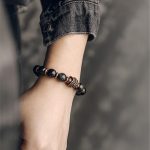 Buddha Stones Rainbow Obsidian Copper Love Healing Bracelet Bracelet BS 7