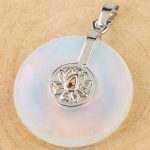 Buddha Stones Various Crystal Amethyst Pink Crystal Lotus Healing Necklace Pendant Necklaces & Pendants BS 12