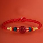 Buddha Stones Year of the Dragon 925 Sterling Silver Chinese Zodiac Cinnabar Auspicious Matches Blessing Bracelet (Extra 30% Off | USE CODE: FS30) Bracelet BS Dragon 23cm