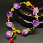 Buddha Stones Natural Amethyst Fortune Healing Bracelet Bracelet BS main