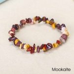 Natural Irregular Shape Crystal Stone Warmth Soothing Bracelet Bracelet BS Mookaite