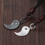 Buddha Stones 990 Sterling Silver Yin Yang Balance Harmony Necklace Pendant Necklaces & Pendants BS 2