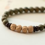 Buddha Stones Green Sandalwood Positive Peace Bracelet Bracelet BS 12