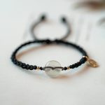 Buddha Stones Chalcedony Round Peace Buckle Positive String Bracelet