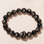 Buddha Stones Natural Gold Sheen Obsidian Silver Sheen Obsidian Cute Cat Paw Claw Wealth Bracelet Bracelet BS Gold Sheen Obsidian 10mm
