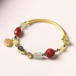 Buddha Stones Tibetan Auspicious Clouds Fortune Happiness Wealth Luck Bracelet Bracelet BS 2