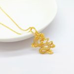 Buddha Stones Gold Dragon Protection Necklace Pendant Necklaces & Pendants BS 1