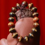 Buddha Stones Tibetan Rosewood Heart Sutra Engraved Cure Bracelet Bracelet BS 1