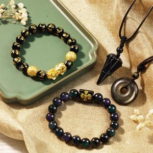 Buddha Stones  Absorbing Negative Energies Obsidian Bundle Halloween Special Bundle BS main