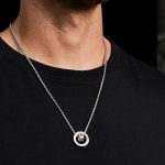Buddha Stones Tibetan Om Mani Padme Hum Carved Peace Purity Chain Necklace Pendant Necklaces & Pendants BS 12